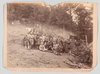 Général McQueen et son état-major, expédition de Black Mountain