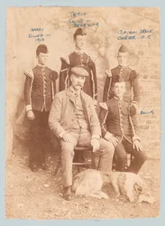 Portrait de groupe de William Carter avec ses fils