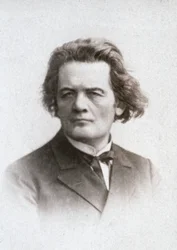 Portrait en buste du célèbre pianiste et compositeur russe Anton Grigorevic Rubinstein