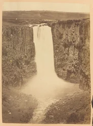 Chutes de Howick, rivière Umgeni, province du Natal, Afrique du Sud, vers 1882
