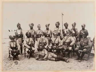 Officiers indiens du 9e Bengal Cavalry, 1885