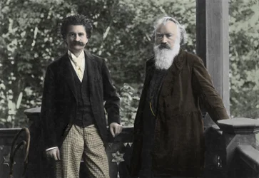 Johannes Brahms (1833-1897) avec Johann Strauss (1825 -1899)