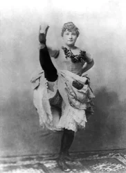 Louise Weber (1870-1929) alias La Goulue, danseuse française de French Cancan aux Folies Bergère à Paris et modèle de Toulouse-Lautrec