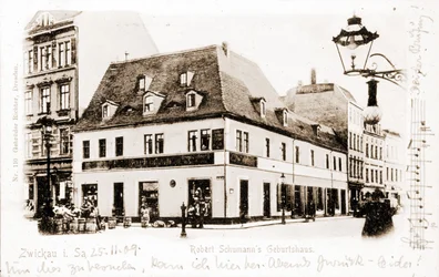 Maison de Robert Schumann (1810 - 1856) à Zwickau en Allemagne.