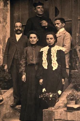 Portrait of Abbe Bérenger Saunière, Rennes-le-Château (b/w photo)