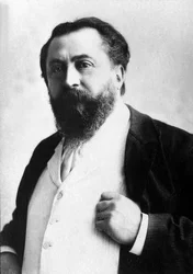 Portrait de Catulle Mendès (1841-1909), poète français.