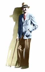 Portrait de Dashiell Hammett (1894-1961), écrivain américain.