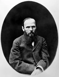 Portrait de Dostoïevski en médaillon