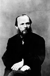 Portrait de Dostoïevski assis.