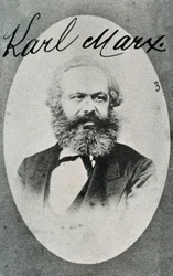 Portrait du philosophe et économiste allemand Karl Marx (1818-1883)