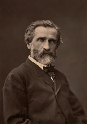 Portrait de Giuseppe Verdi, célèbre compositeur