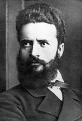Portrait de Hristo Botev, poète et journaliste bulgare, également connu comme révolutionnaire et héros national