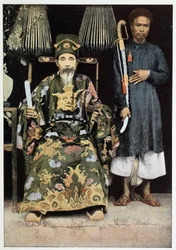 Portrait de Kinh Luoc (Vice-roi) du Tonkin, fin 19e siècle.