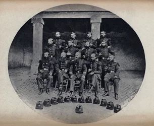 Portrait des pompiers du 22e de ligne