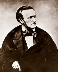 RICHARD WAGNER (1813-1883) compositeur allemand - Photo portrait
