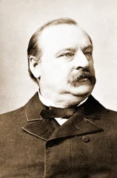 Stephen Grover Cleveland (1837-1908), président des États-Unis.