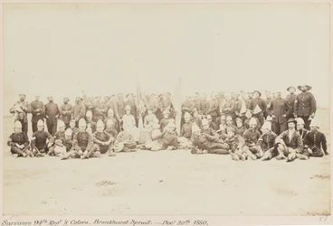 Survivants du 94e régiment et couleurs, Bronkhurst Spruit. - 20 décembre 1880, Pretoria, guerre du Transvaal (1880-1881), 5 avril 1881