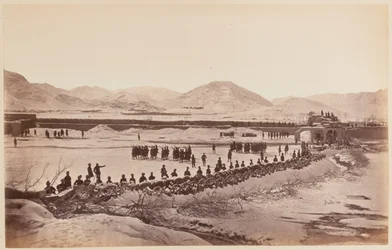 Le laager et les abattis, cantonnement de Sherpur, décembre 1879