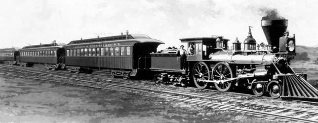 Le train de Chicago, Rock Island et Pacific Railroad (CRI&P RR) utilisé depuis 1852