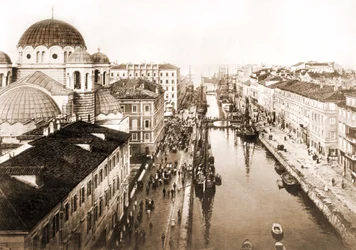 Vue de la ville de Trieste à la fin du XIXe siècle