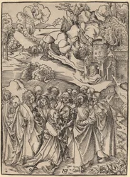 Christ et les apôtres et les saintes femmes