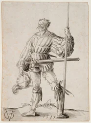 Soldat avec une lance, 1514