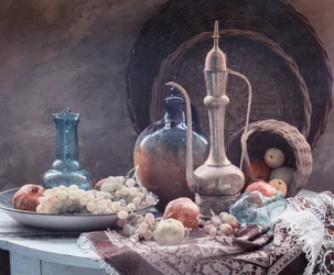 Nature morte rustique et abondante