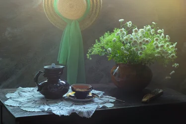 Une pause thé douillette le matin