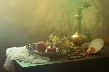Nature morte orientale à la grenade