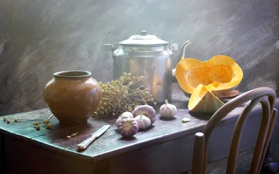 Nature morte « Récolte rustique »