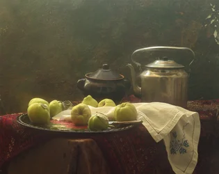 Nature morte rustique au coing