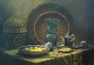 Table de nature morte rustique