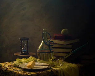 Nature morte au sablier