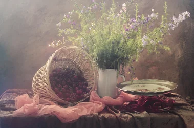 Nature morte aux cerises d