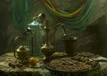 Table de nature morte vintage