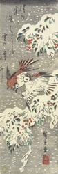 (Bambou céleste et moineaux dans la neige), 1830-1858