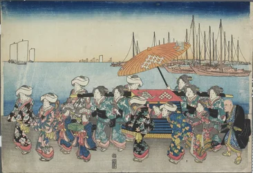 Procession de mariage, milieu du 19ème siècle