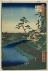 La cabane de Basho sur la colline des camélias à côté de l