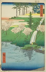 Étang Chiyogaike, Meguro (Meguro Chiyogaike), n° 23 de la série "Cent vues célèbres d