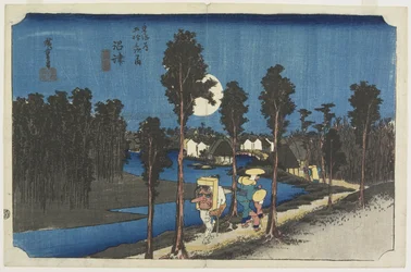 Scène au crépuscule, Numazu, vers 1833