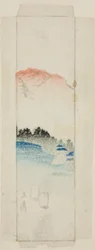 Enveloppe avec paysage