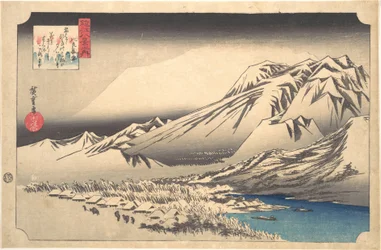 Neige du soir sur le mont Hira