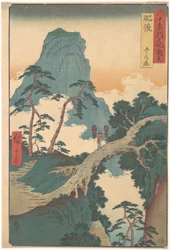 Goka no Shō, province de Higo, de la série Vues de lieux célèbres dans les quelque soixante provinces