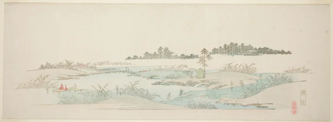 Temple Hagi (Hagidera), de la série "Treize vues des environs d