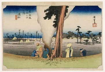 Hamamatsu, des Cinquante-trois stations sur la route du Tokaido, vers 1834