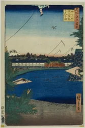 Hibiya et Soto-Sakurada de Yamashita-cho (Yamashita-cho Hibiya Soto-Sakurada), de la série "Cent vues célèbres d
