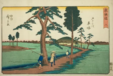 Hiratsuka—No. 8, de la série "Les cinquante-trois stations du Tokaido"