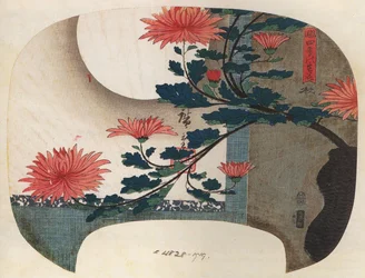 Hiroshige, Chrysanthemums