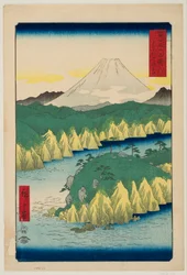 Lac à Hakone, de la série «Trente-six vues du mont Fuji»