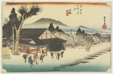 Village de Megawa, Ishibe, c. 1833